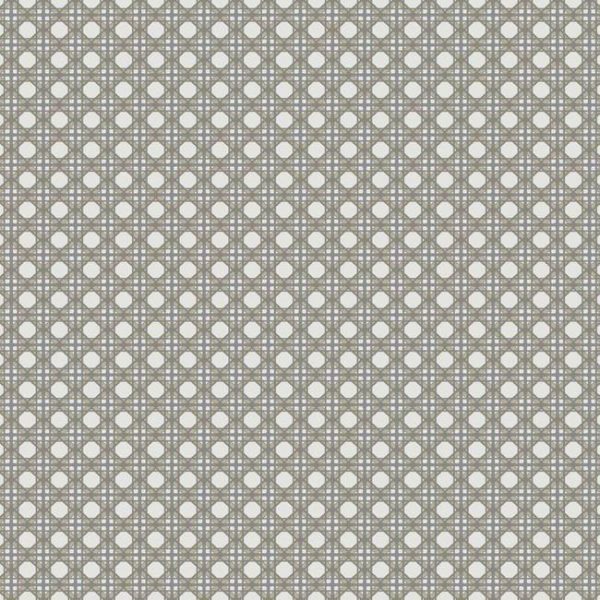 Papel pintado estilo dibujo pequeño color gris oscuro Rattan Overlay Lattice CY1523