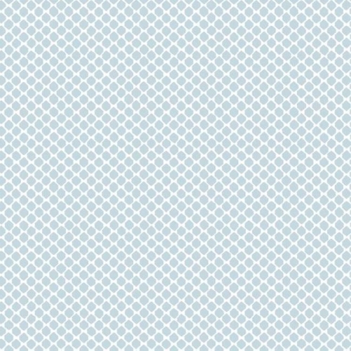 Papel pintado estilo dibujo pequeño en color blanco sobre fondo azul Solarium Geo CY1530