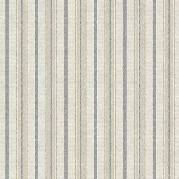 Papel pintado de estilo rayas en color gris-beige Shirting SR1552