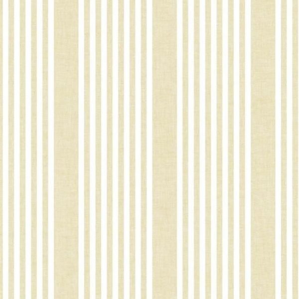 Papel pintado de estilo rayas en color amarillo French Linen SR1585