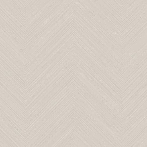 Papel pintado de estilo zig zag en color beige Swept Chevron SR1597