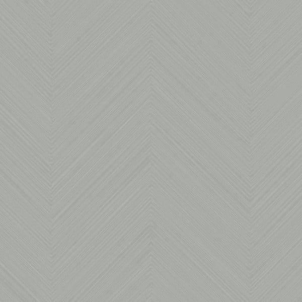 Papel pintado de estilo zig zag en color verde Swept Chevron SR1598