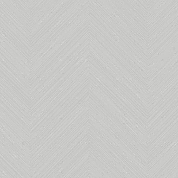 Papel pintado de estilo zig zag en color gris claro Swept Chevron SR1599