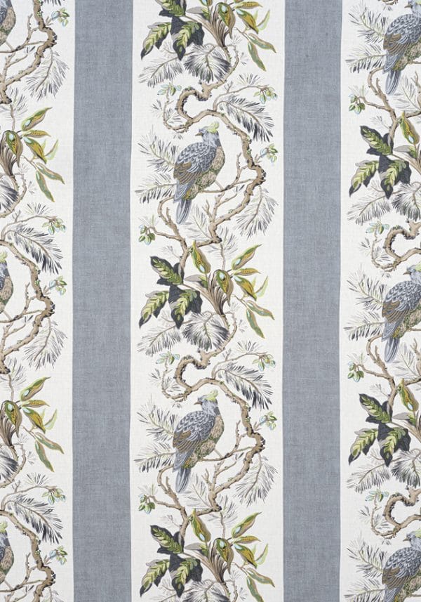 Tela de estilo aves en color gris Williamson F910860