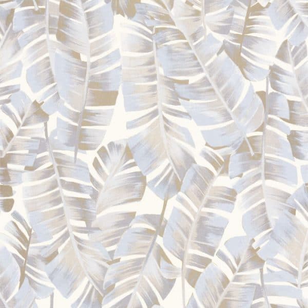 Papel pintado estilo tropical en color beige Folium 85941209