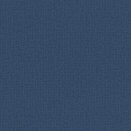 Papel pintado de símil fibra natural liso en color azul oscuro Marblehead EC81012