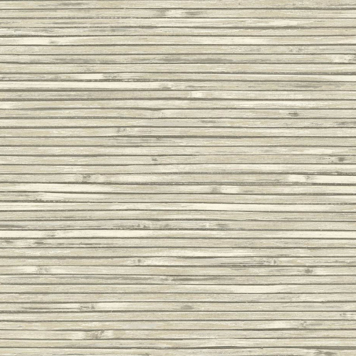 Papel pintado estilo símil fibra natural liso en color beige Bellport wooden EC81305
