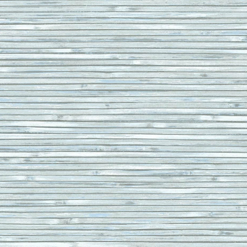 Papel pintado estilo símil fibra natural liso en color azul claro Bellport wooden EC81312