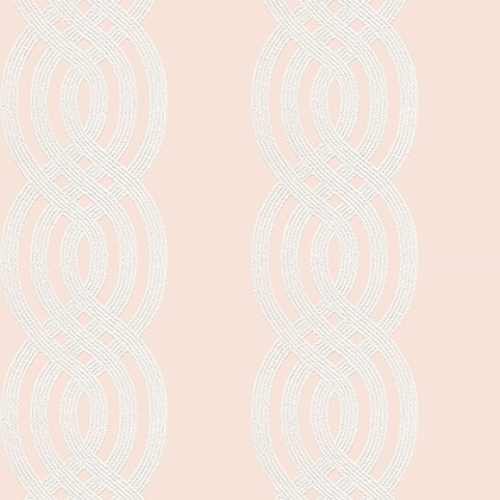 Papel pintado de estilo estampado varios en color rosa Braid T10801