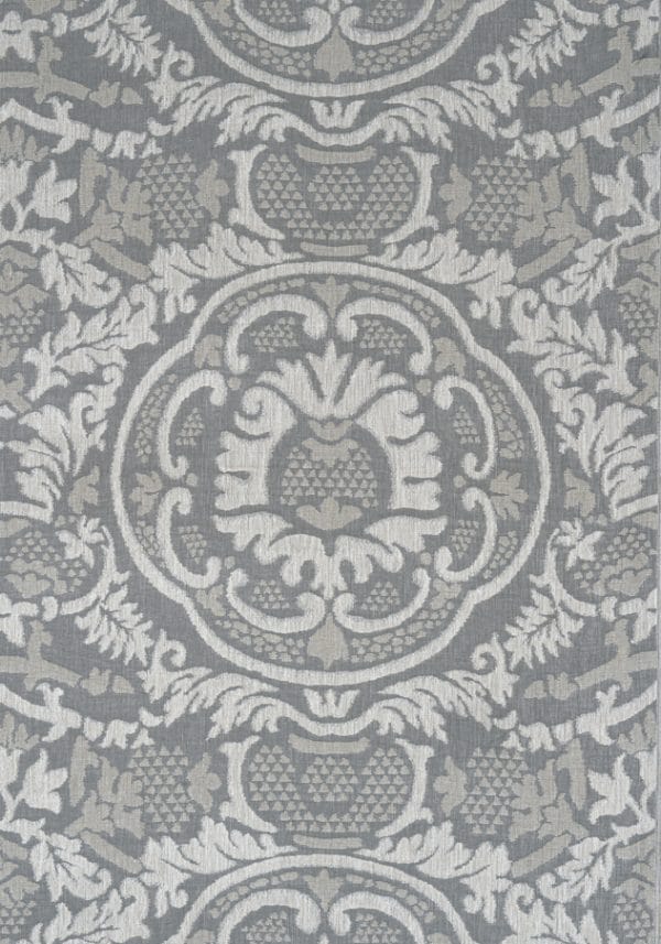 Tela de estilo damasco en color gris Earl Damask W710840