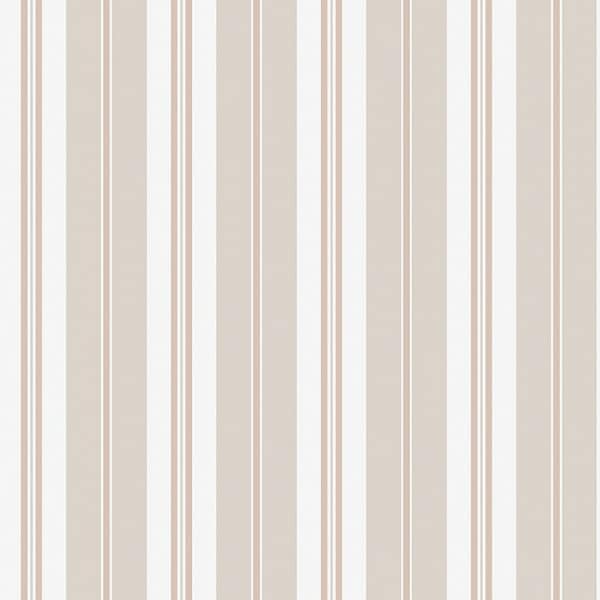 Papel pintado de estilo rayas en tonos de beige Sandhamn Stripe 8884