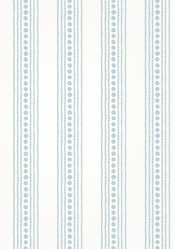 Papel pintado de estilo rayas en color azul claro New Haven Stripe T10612