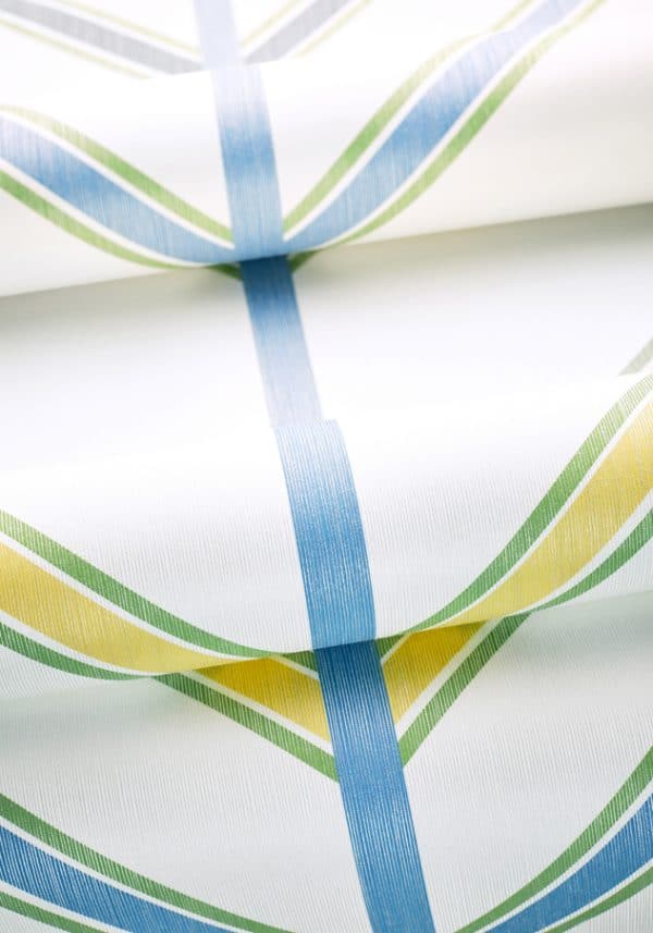 Papel pintado de zig zag en multicolor Ventura T14357