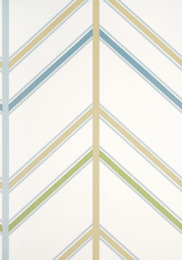 Papel pintado de zig zag en multicolor Ventura T14357