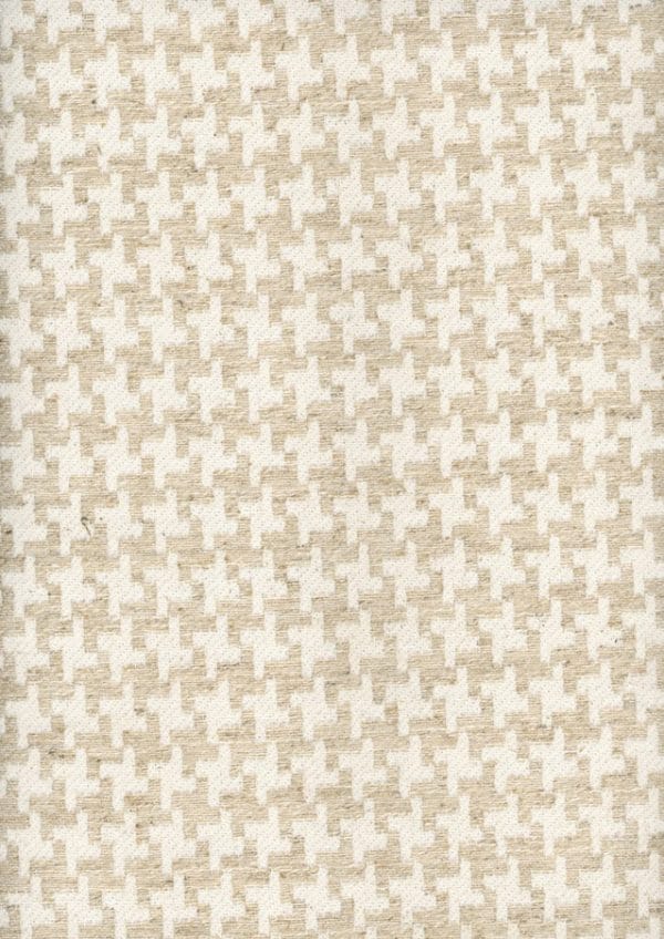 Tela de pata de gallo en color beige Check Beige