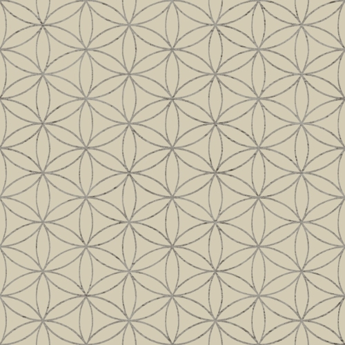 Papel pintado geométrico en color beige Amazzonia 22050