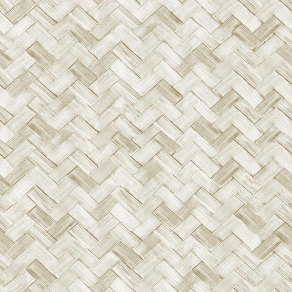 Papel pintado zig zag color beige Amazzonia 22067