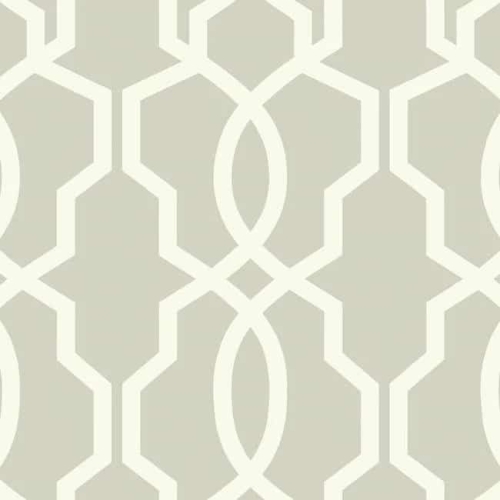 Papel pintado de trellis en color gris Hourglass Trellis GE3667