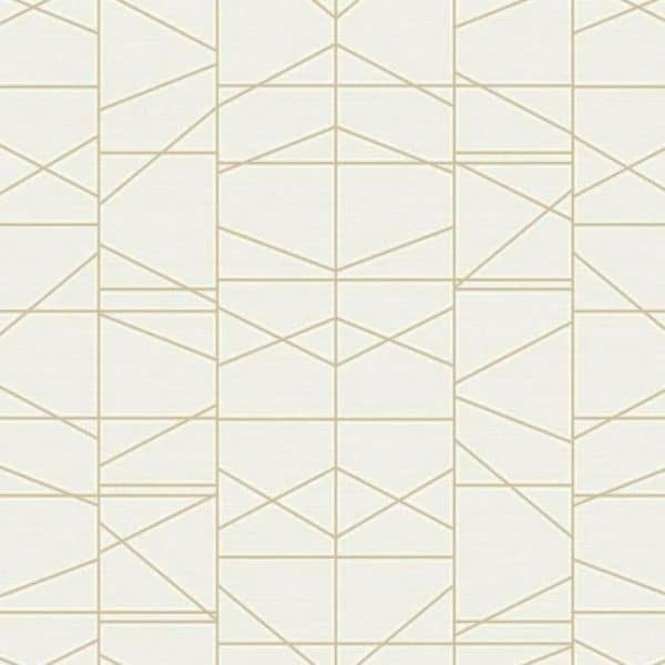 Papel pintado de geométrico moderno en color beige Modern Perspective GM7543