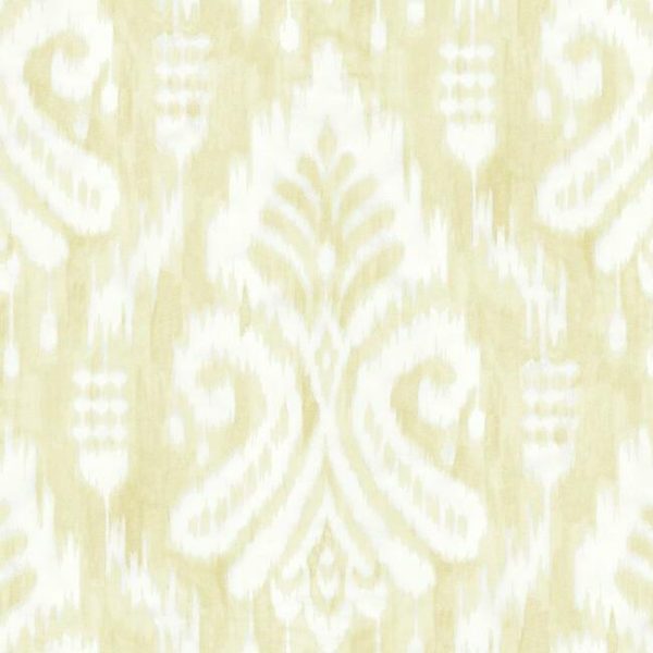 Papel pintado de ikat en color amarillo Hawthorne Ikat TC2641