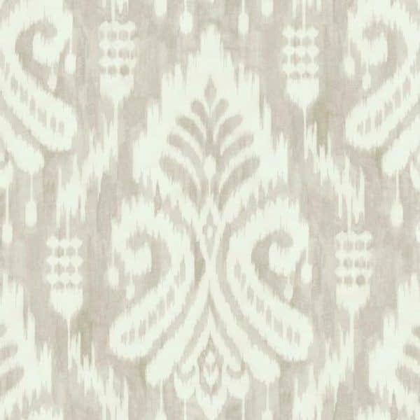 Papel pintado de ikat en color gris claro Hawthorne Ikat TC2642