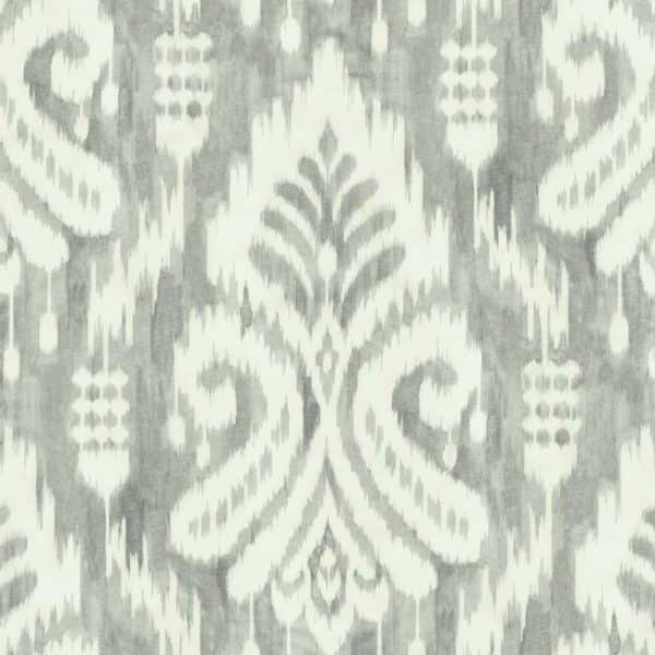 Papel pintado de ikat en color gris oscuro Hawthorne Ikat TC2643