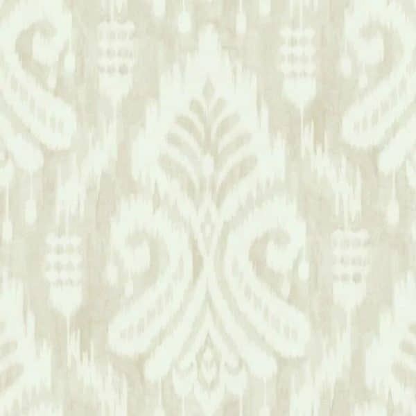 Papel pintado de ikat en color beige Hawthorne Ikat TC2647