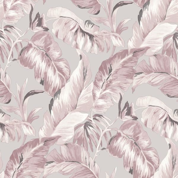 Papel pintado tropical floral color rosa Amazzonia 22014