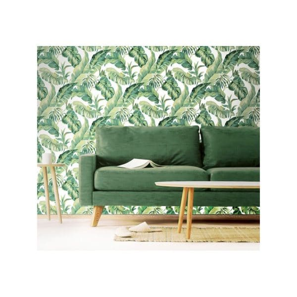 Papel pintado tropical floral color verde Amazzonia 22012