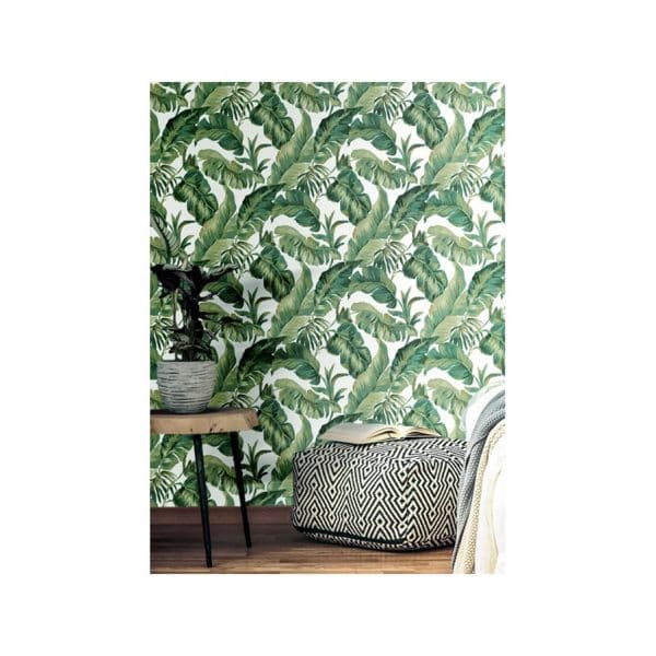 Papel pintado tropical floral color verde Amazzonia 22012