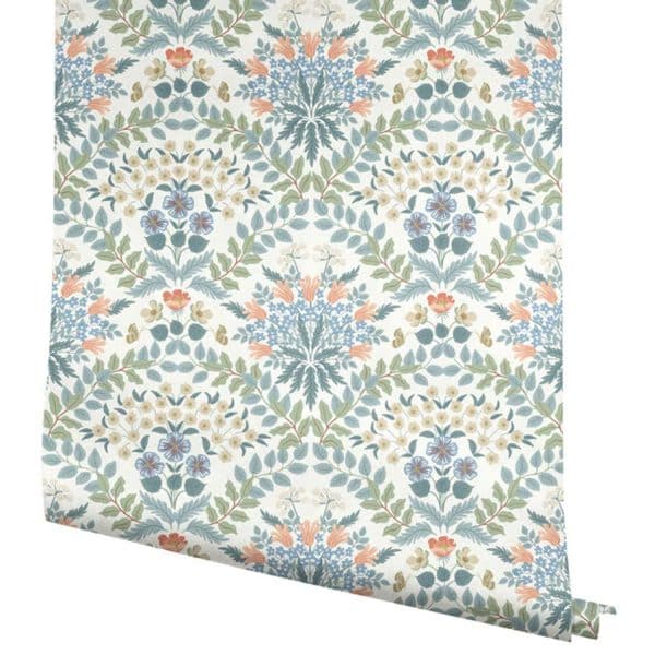 Papel pintado estilo floral multicolor Bramble RP7319