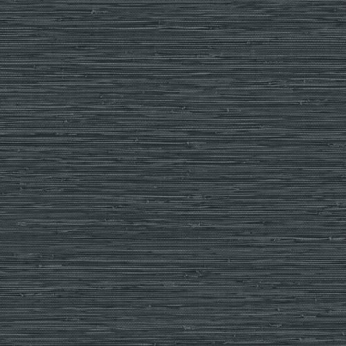 Papel pintado de símil fibras naturales en color negro Grasslands GL20320