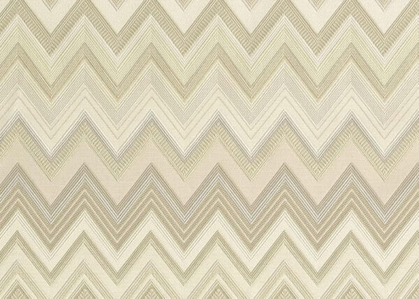 Papel pintado de zig zag en color beige Happy Zigzag 10334