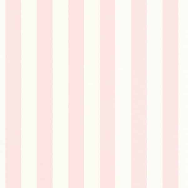 Papel pintado de rayas en color rosa Little Lines 104034000