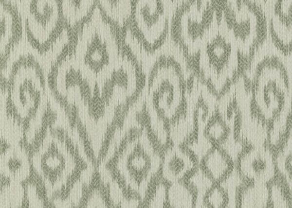 Papel pintado ikat en color verde Kite 6435