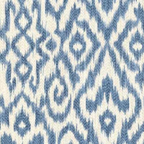 Papel pintado ikat en color azul Kite 6430