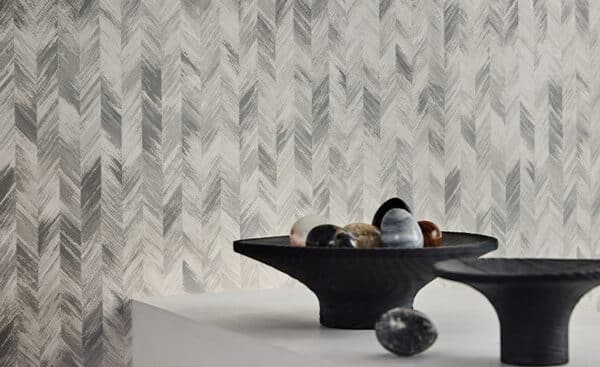 Papel pintado de zig zag en color beige Picota Wallcovering W439/01