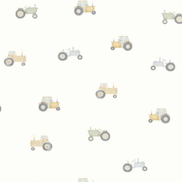 Papel pintado de estampado varios color natural Vintage Tractor 88361974