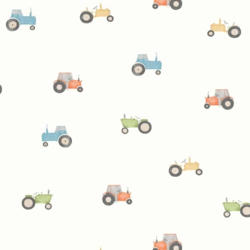 Papel pintado de estampado varios multicolor Vintage Tractor 88368726