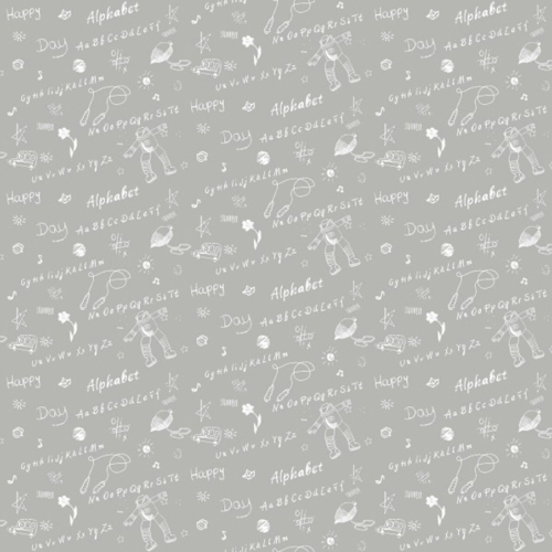 Papel pintado infantil color gris Family 9000-20