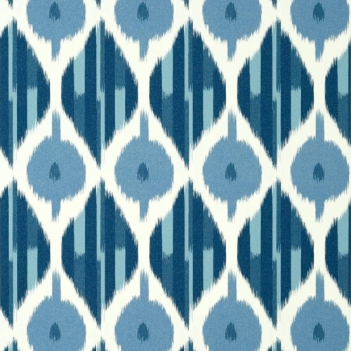 Papel pintado de ikat color azul Kimono AT9855