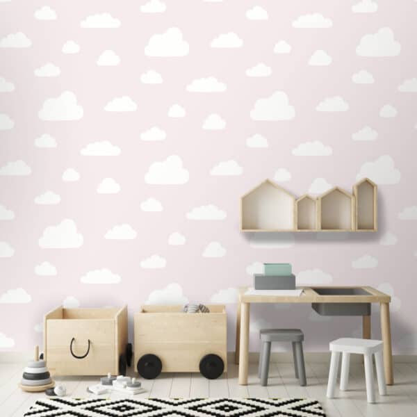 Papel pintado de nubes color gris Junior JN1819