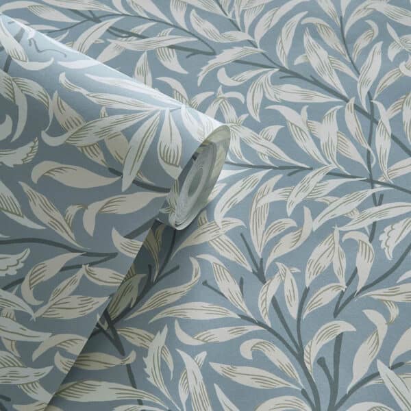 Papel pintado de hojas en color verde Willow Boughs W0172/05