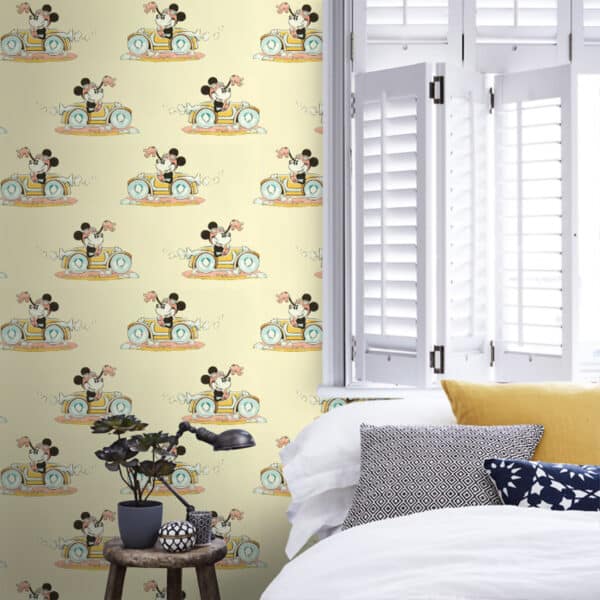 Papel pintado de Minnie en color beige Minnie on the Movie DDIW217270