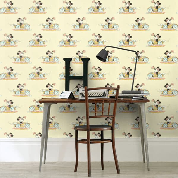 Papel pintado de Minnie en color beige Minnie on the Movie DDIW217270