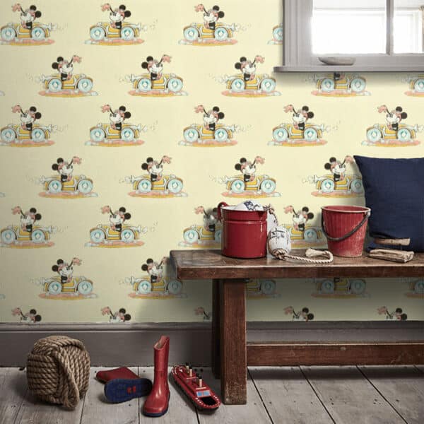 Papel pintado de Minnie en color beige Minnie on the Movie DDIW217270