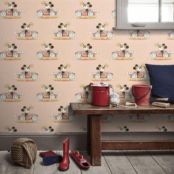 Papel pintado de Minnie en color beige Minnie on the Movie DDIW217270