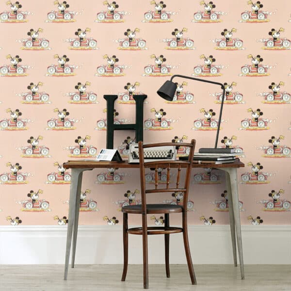 Papel pintado de Minnie en color beige Minnie on the Movie DDIW217270