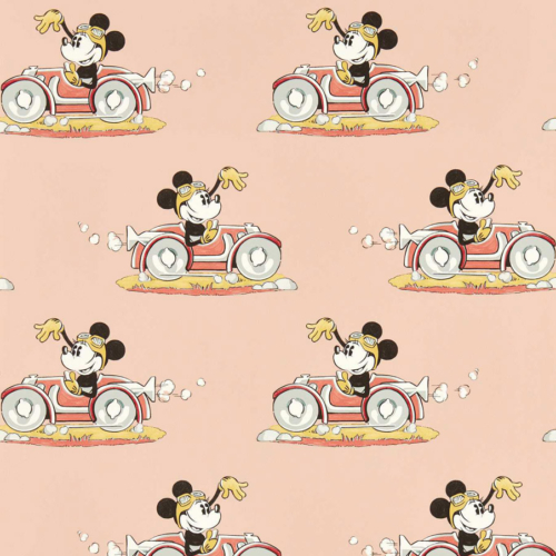 Papel pintado de Minnie en color rosa Minnie on the Movie DDIW217268