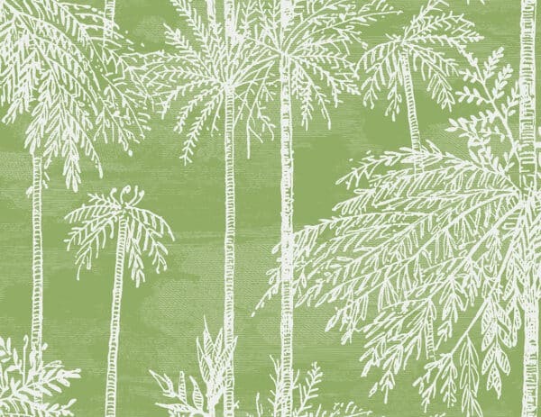 Papel pintado de palmeras en color verde Palm Grove LN40204